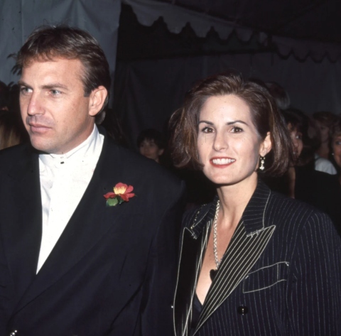 Kevin Costner with his ex-wife Cindy Costner